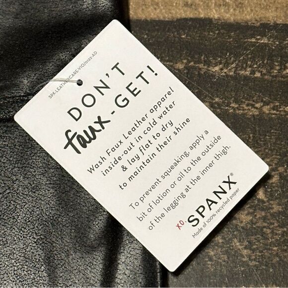 Spanx Faux Leather Leggings - NEW! - Picture 4 of 6